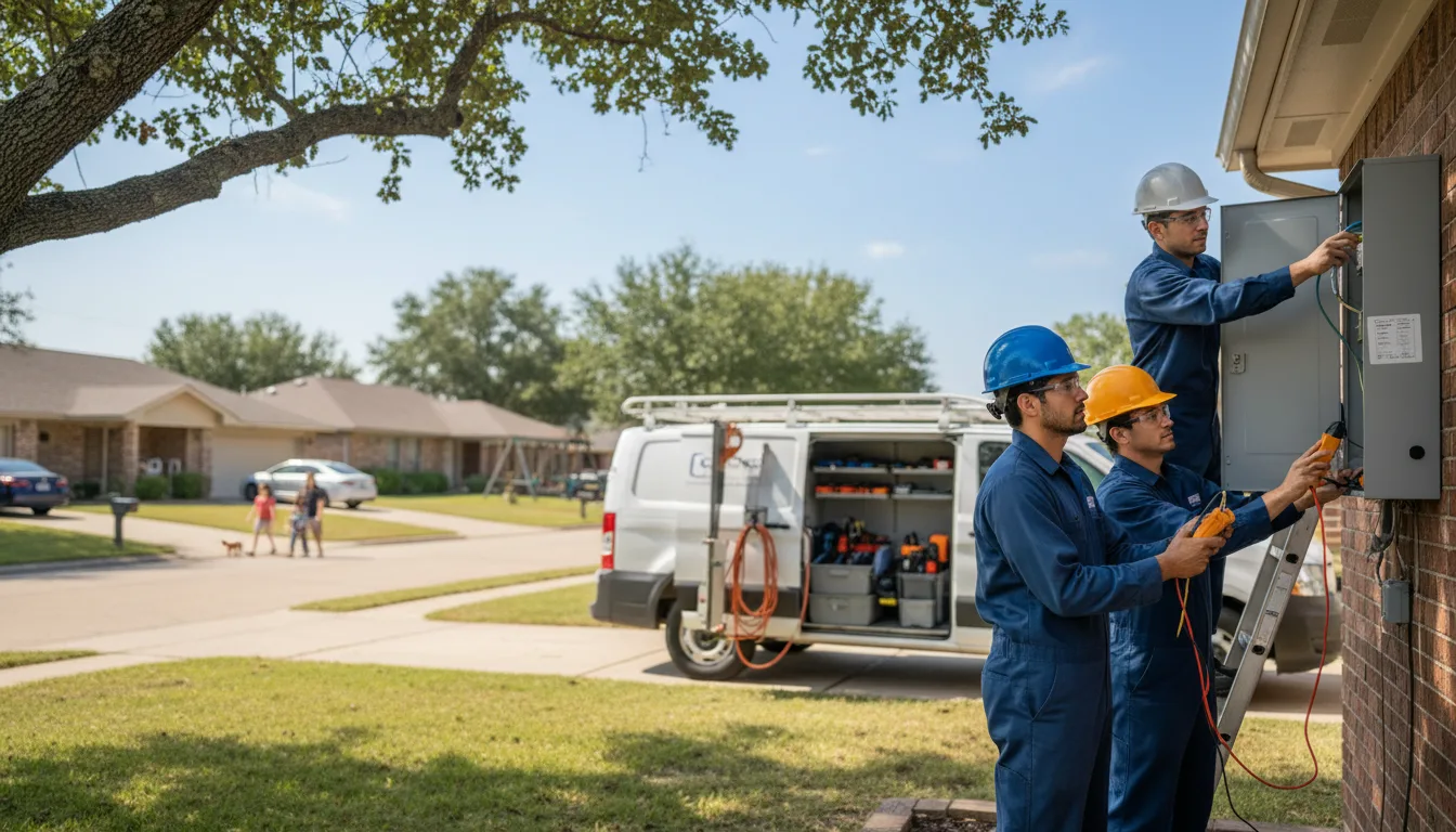 Certified electrician providing emergency electrical services in Frankford, MO